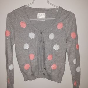 Polka-Dot Gray Sweater